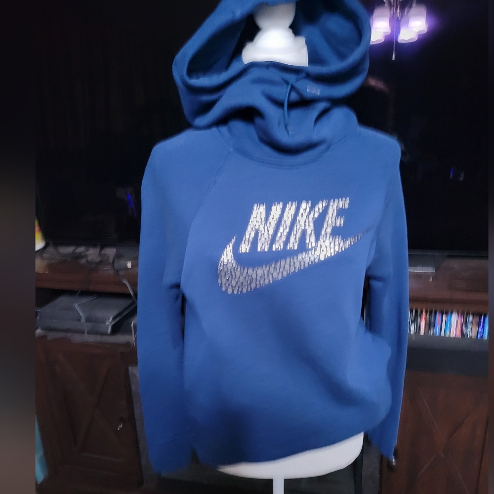 Nike blue hoodie sweatshirt size small